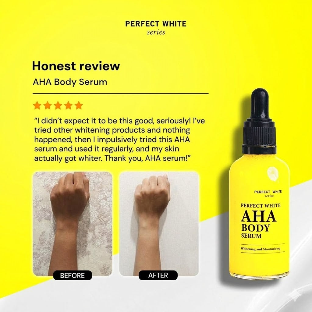 Vitamin C + AHA Body Serum – Brightening & Moisturizing Skin Care