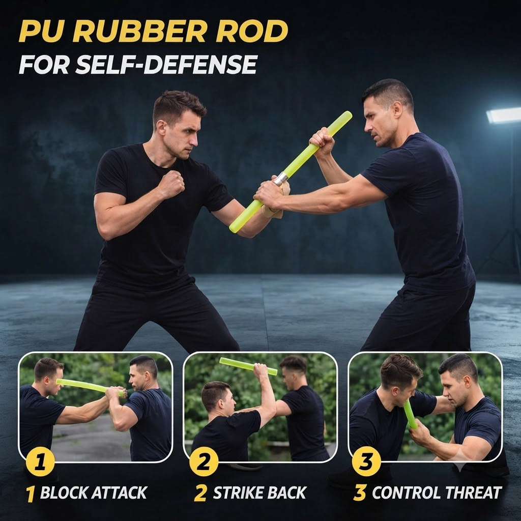 Foldable Hiking Stick Portable for Self-Defence
