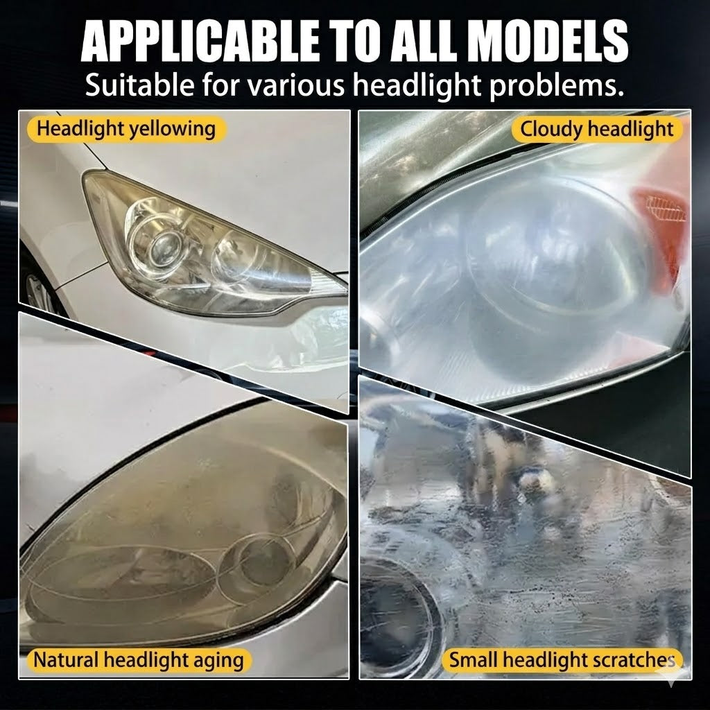 Headlight Repair Paste – Anti-Yellowing & Polishing Restorer