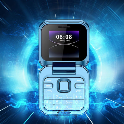 Blue i16 Ultra-Compact Flip Phone