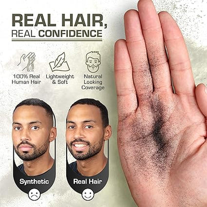 Dexe Hair Building Fibers (Black) - Instantly Fuller, Thicker Hair