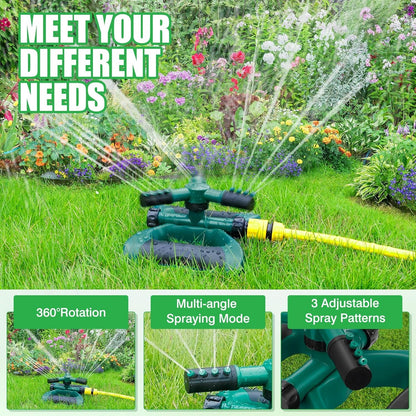 Butterfly 360° Rotating Three-Arm Garden Sprinkler – Whirling Watering Sprayer