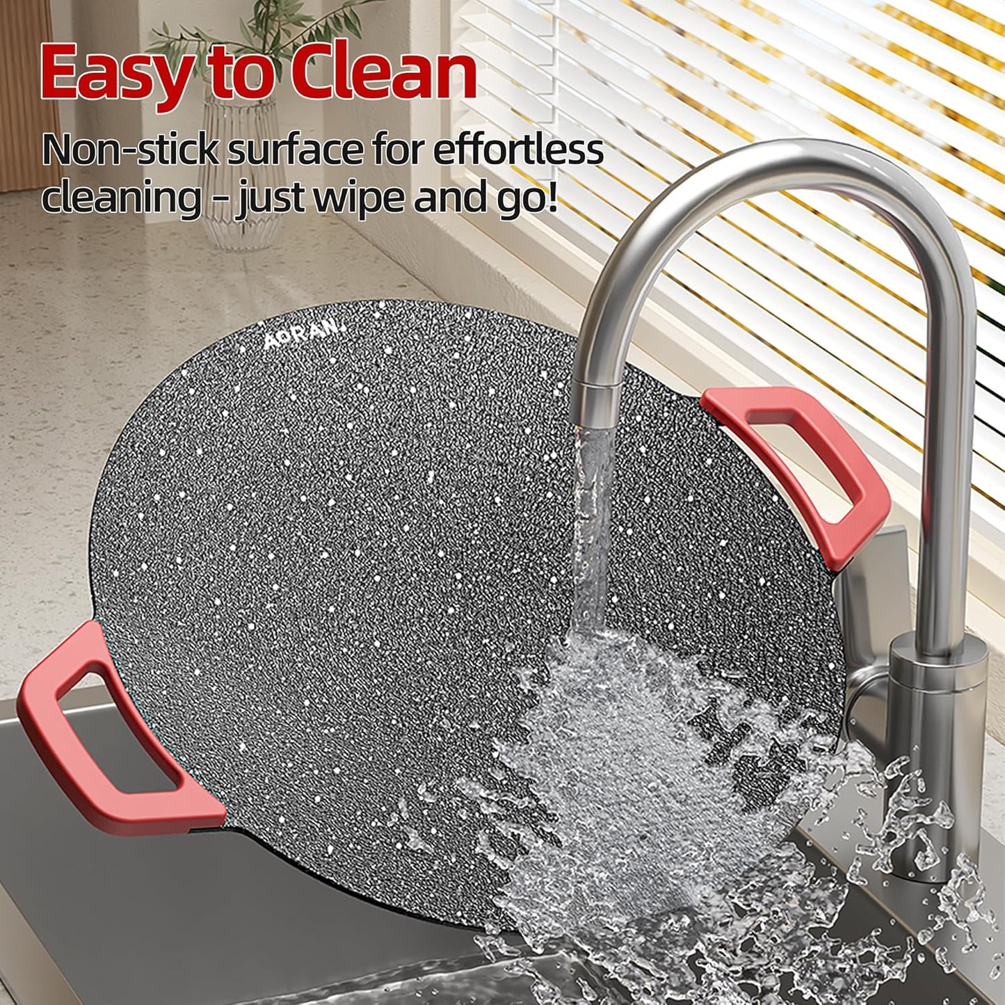 Japanese Non-Stick Electric Skillet – Quick, Easy & Mess-Free Cooking