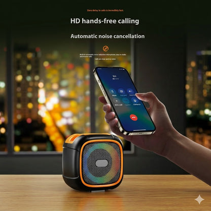 Mini Bluetooth Portable Speaker – RGB LED Wireless Music Speaker