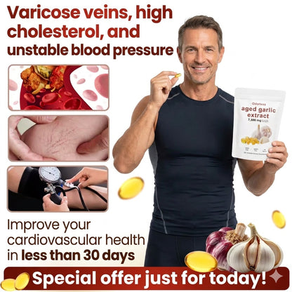 Odorless Aged Garlic Softgels – Heart & Immune Wellness Support