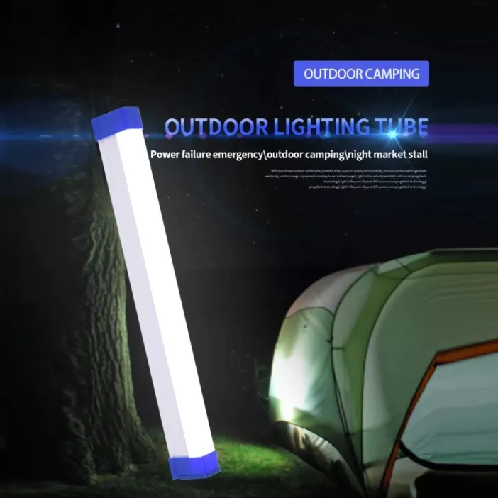 Portable LED Rechargeable Tube Camping Light Magnetic Hanging