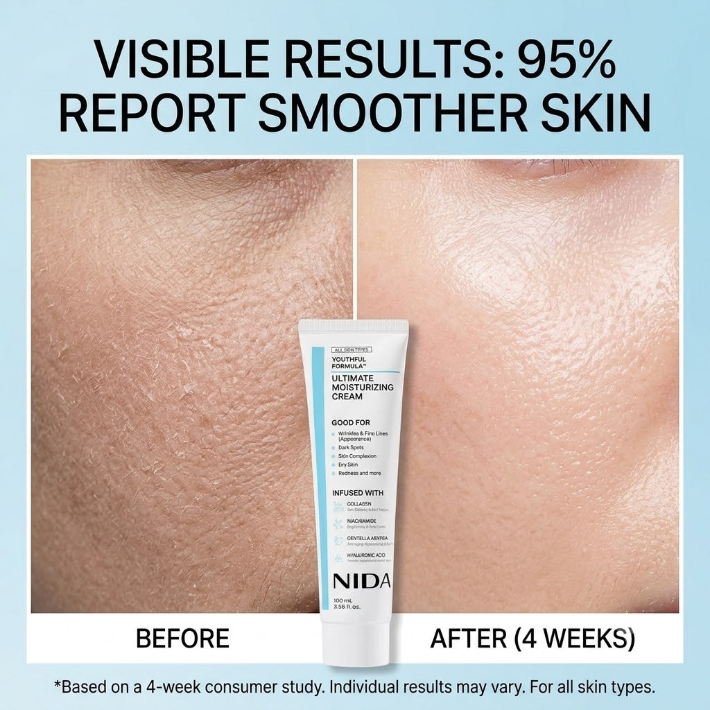 NIDA Ultimate Moisturizing Hydrating Face Cream for All Skin Types