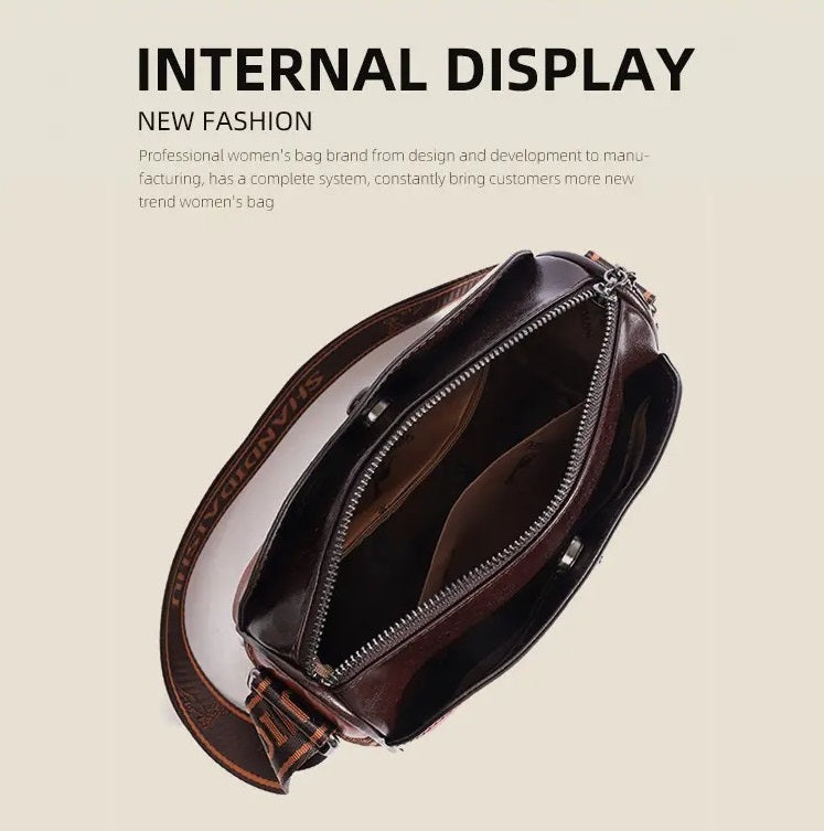 Women’s Large Capacity Soft Leather Shoulder Bag – Elegant, Spacious & Everyday Ready