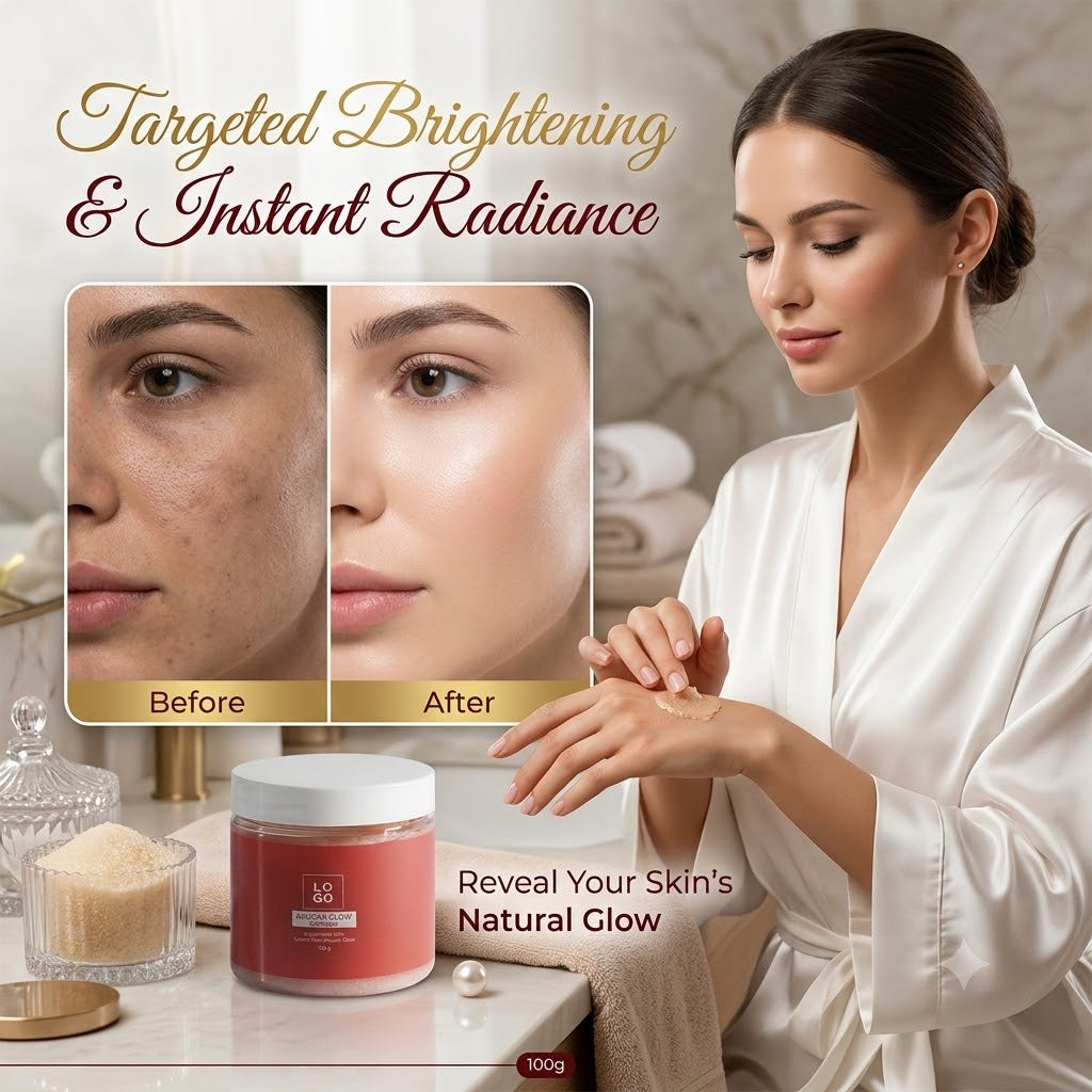 Azucar Glow Facial Liquid Sugar Scrub – Gentle Exfoliating Face Scrub for Smooth &amp; Radiant Skin