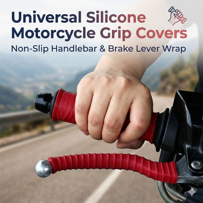 Universal Silicone Motorcycle Grip Covers – Non-Slip Handlebar & Brake Lever Wrap