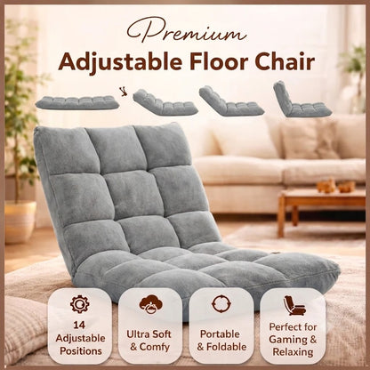 Adjustable Reclining Floor Chair Sofa for Relaxation
