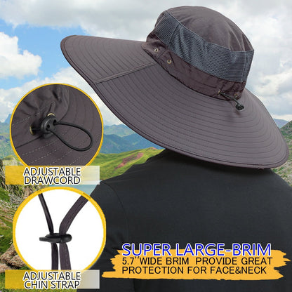 UPF 50+ Wide Brim Hat – UV Protection Bucket Hat