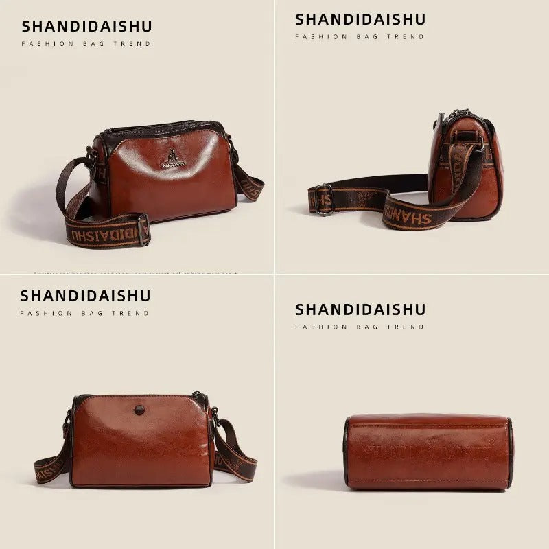 Women’s Large Capacity Soft Leather Shoulder Bag – Elegant, Spacious & Everyday Ready