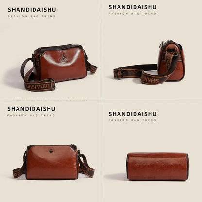 Women’s Large Capacity Soft Leather Shoulder Bag – Elegant, Spacious & Everyday Ready