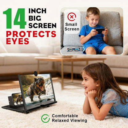 14” Foldable Screen Magnifier – HD Mobile Video Amplifier Stand