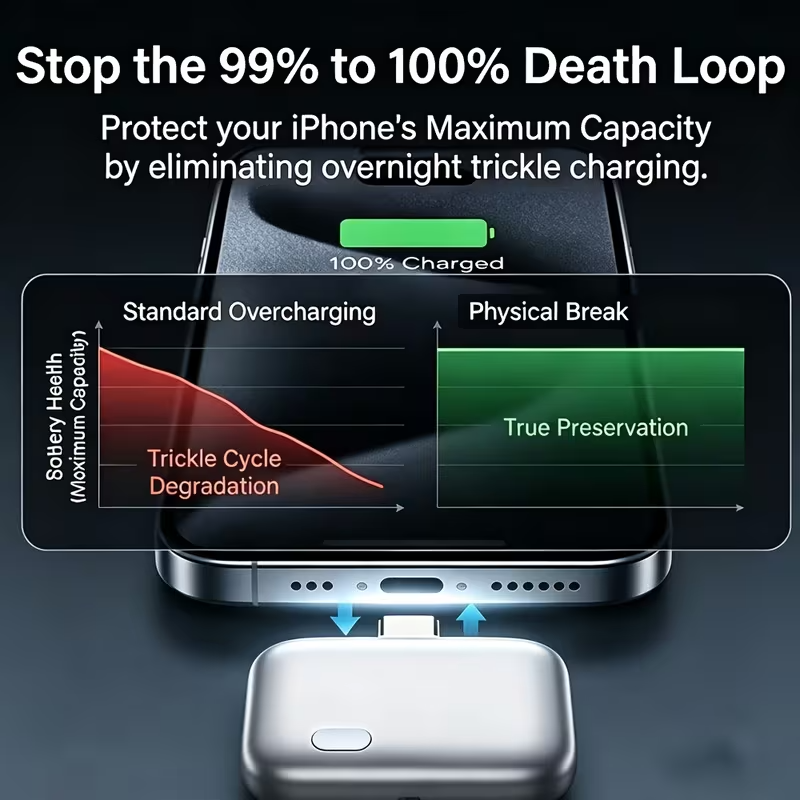 Type-C Magnetic Auto Disconnect Charging Adapter