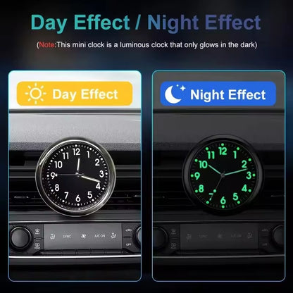 Vintage Luminous Mini Clock for Car