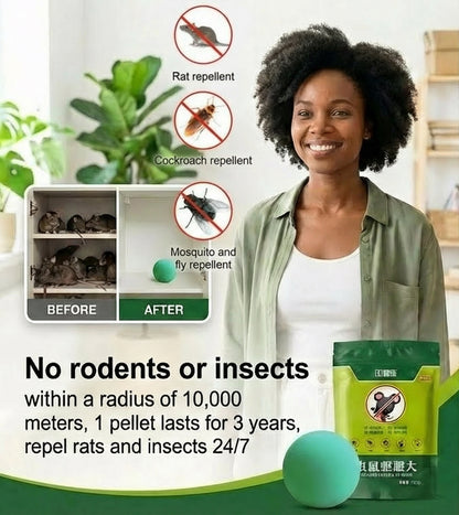 Rodent and insect repellent sphere