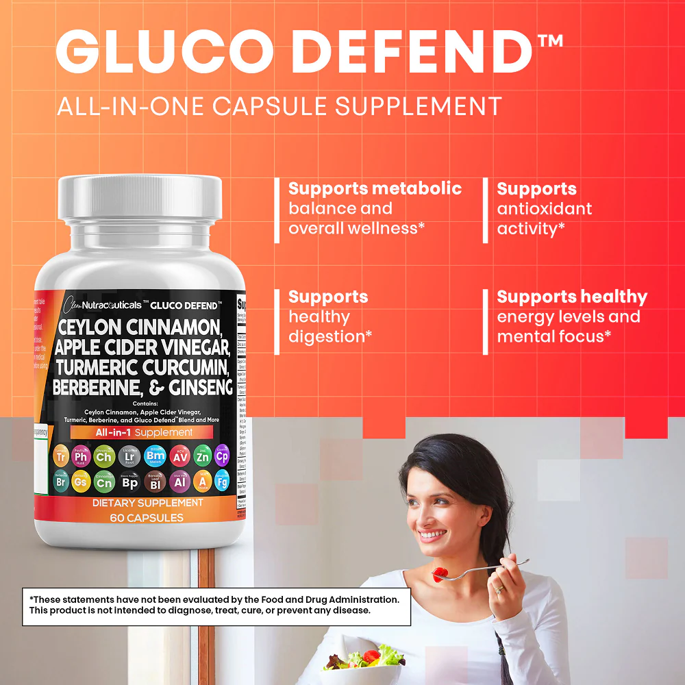 Ceylon Cinnamon, Apple Cider Vinegar, Turmeric & Milk Thistle Capsules