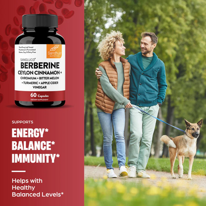 Berberine HCl Capsules with Ceylon Cinnamon, Turmeric & Black Pepper