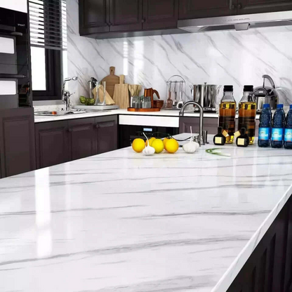 High Gloss Marble Contact Paper Peel & Stick Wallpaper