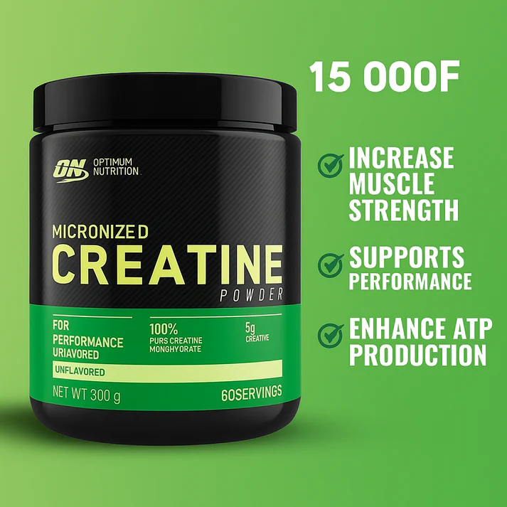 Pure Creatine Monohydrate Powder Pre & Post Workout Supplement