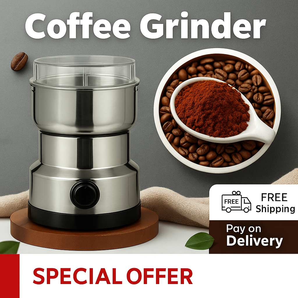 Electronic Coffee Grinder - Fresh Beans, Perfect Grind