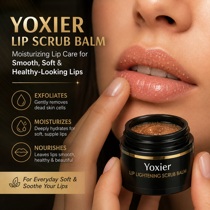 YOXIER Lip Scrub Balm – Moisturizing Lip Care for Smooth, Soft & Healthy-Looking Lips