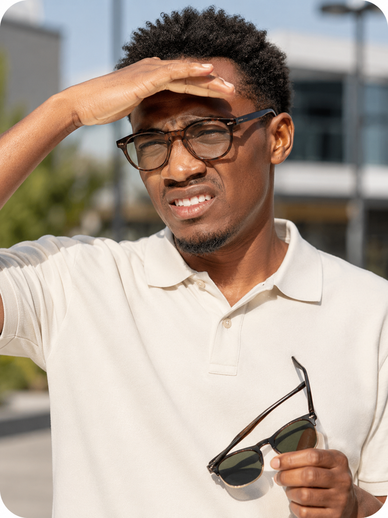 Without photochromic lenses