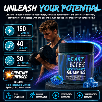 Herbal Vitamin Gummies – Daily Pre Workout Energy & Muscle Support Supplement