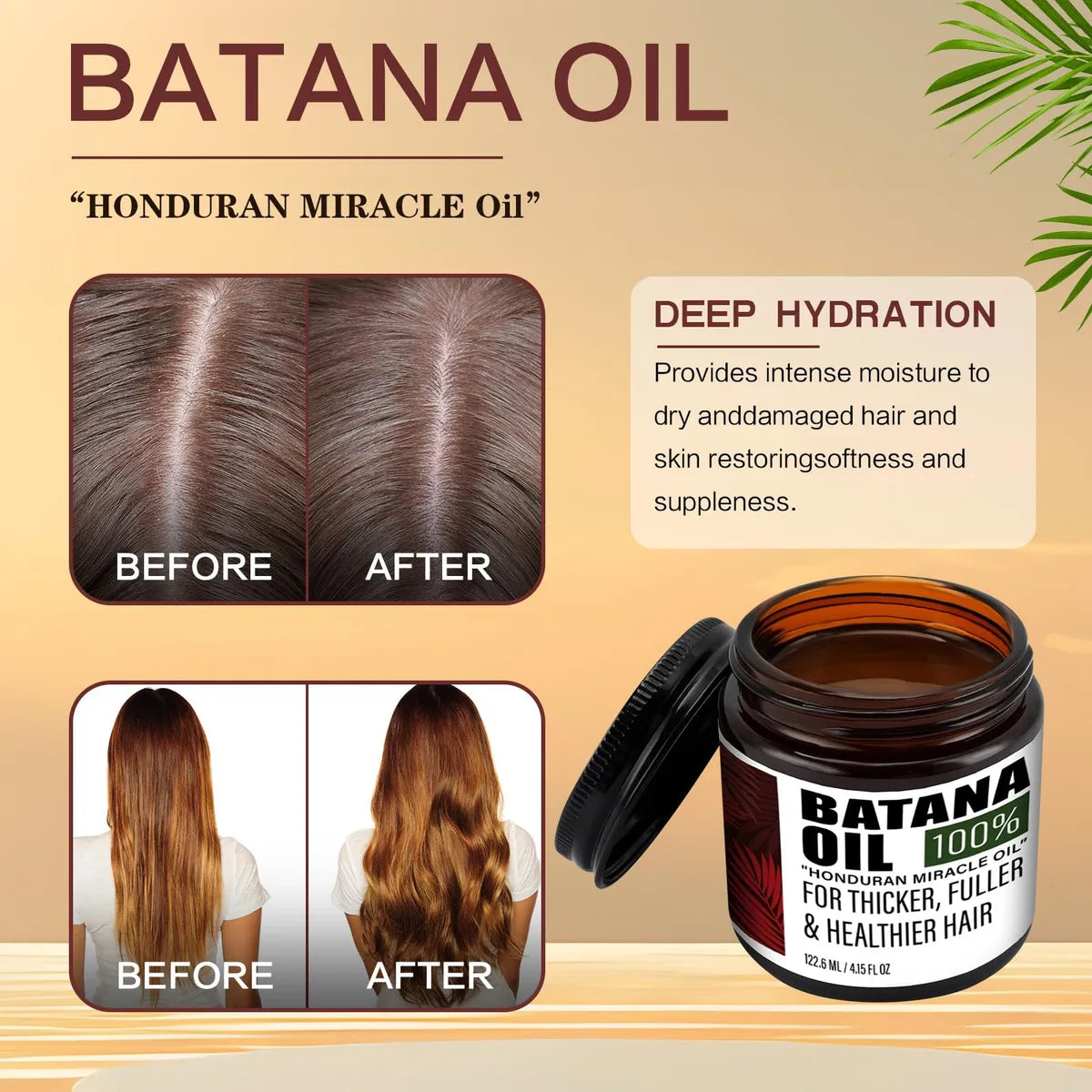 Batana Oil – Natural Hair Growth & Skin Restoration Elixir