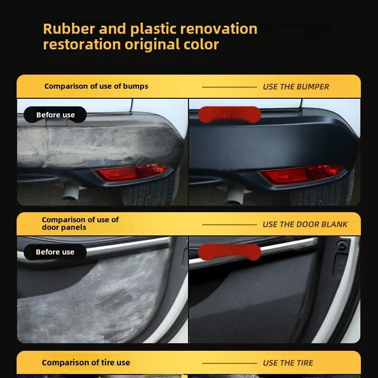 Car Plastic & Rubber Parts Protector – Restore Shine & Refresh Faded Surfaces