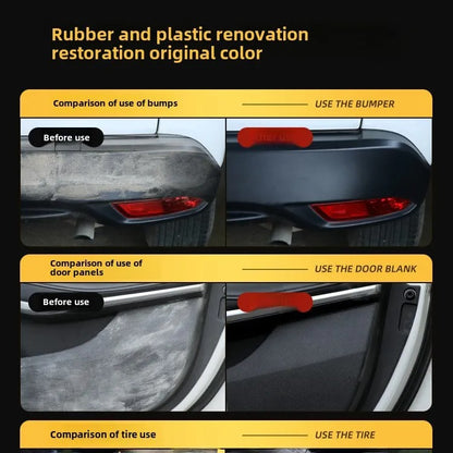 Car Plastic & Rubber Parts Protector – Restore Shine & Refresh Faded Surfaces