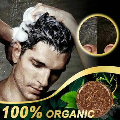 Hair Darkening Bar – Plant Extract Solid Shampoo for Deep Cleansing
