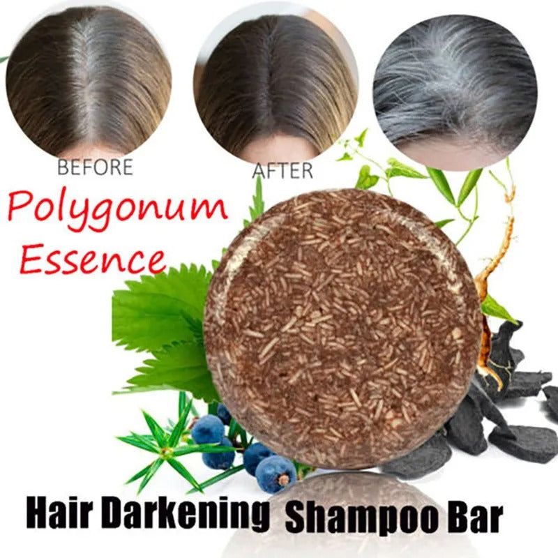 Hair Darkening Bar – Plant Extract Solid Shampoo for Deep Cleansing