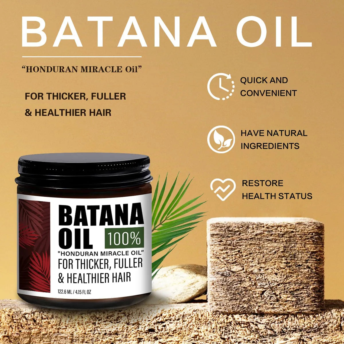 Batana Oil – Natural Hair Growth & Skin Restoration Elixir
