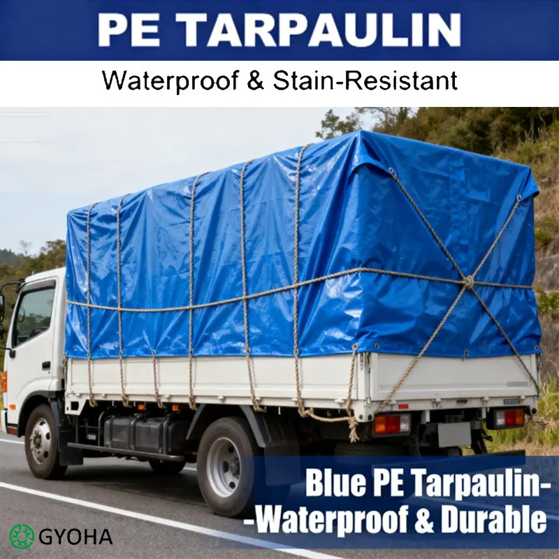 Heavy Duty PVC Coated Tarpaulin Roll – Waterproof Cover for Trucks, Trailers & Industrial Use