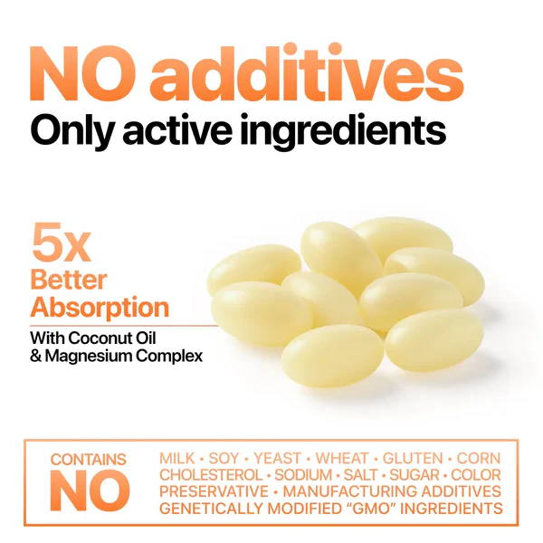 D3K2 Softgels – Bone Strength & Immune Support with Coconut Oil