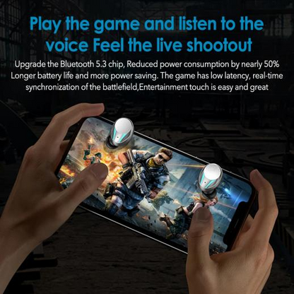 Earbuds – Low Latency Wireless Earphones with Digital Display