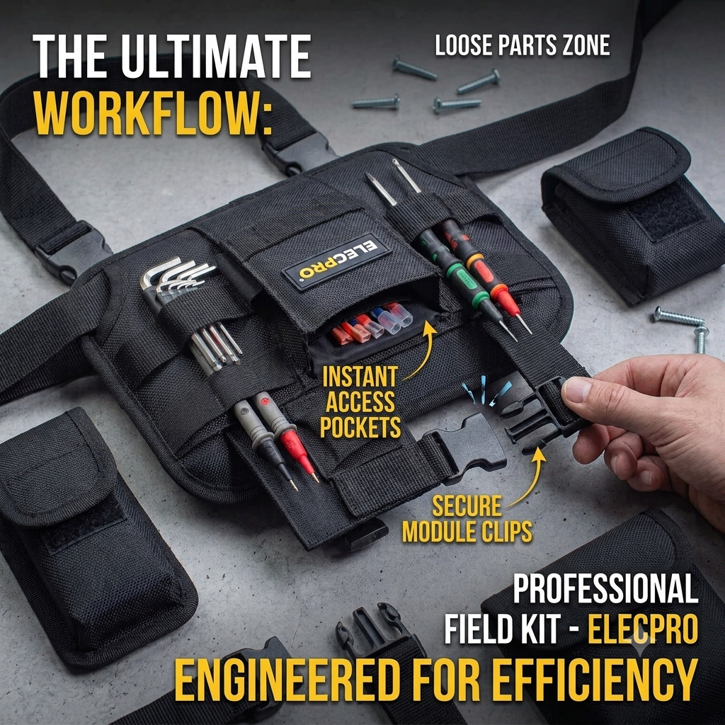 Multi-Functional Electrician Tool Bag – Portable Oxford Cloth Repair & Tool Storage Organizer