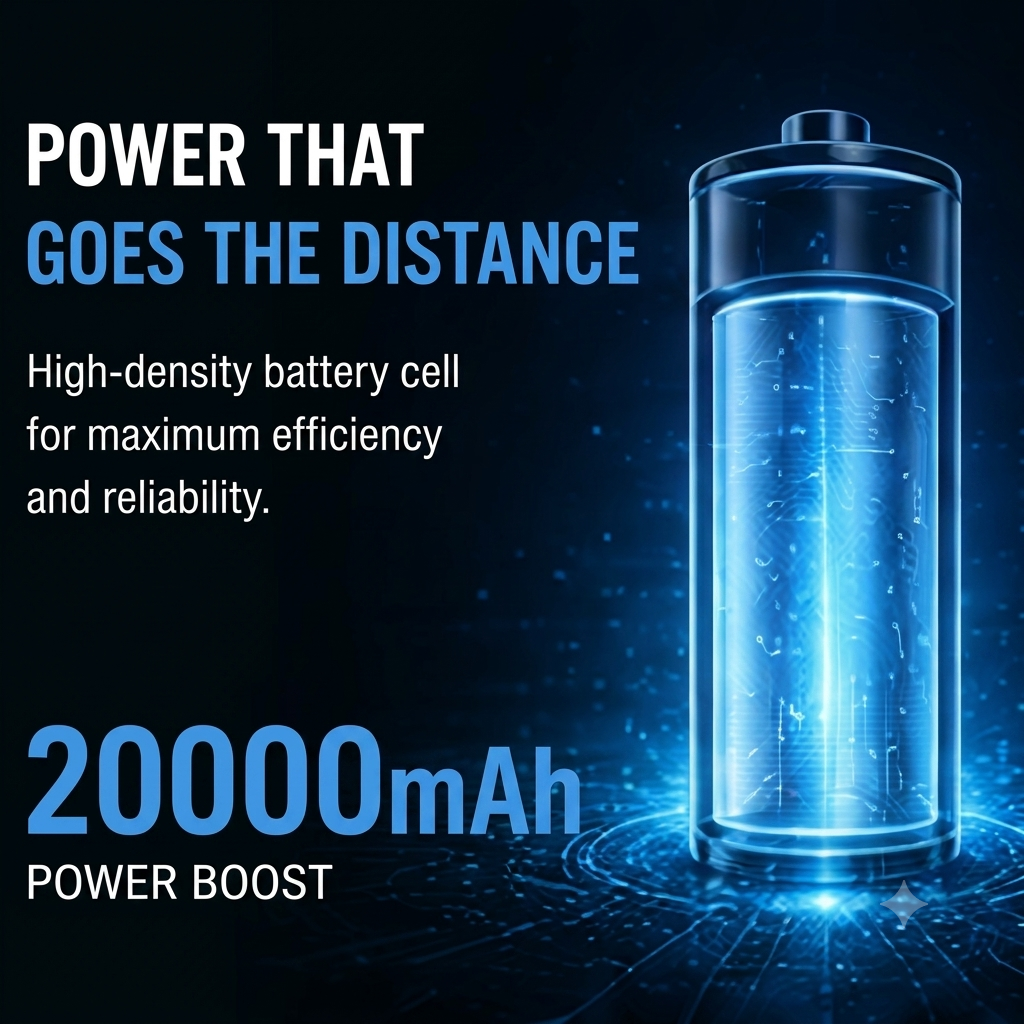 Fast Charging Power Bank – Dual USB Portable Charger with LED Light