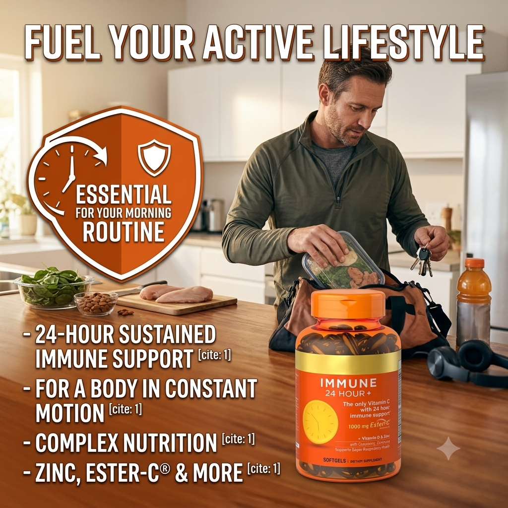 Vitamin C 1000 mg with Zinc Softgels – Daily Immune & Antioxidant Support