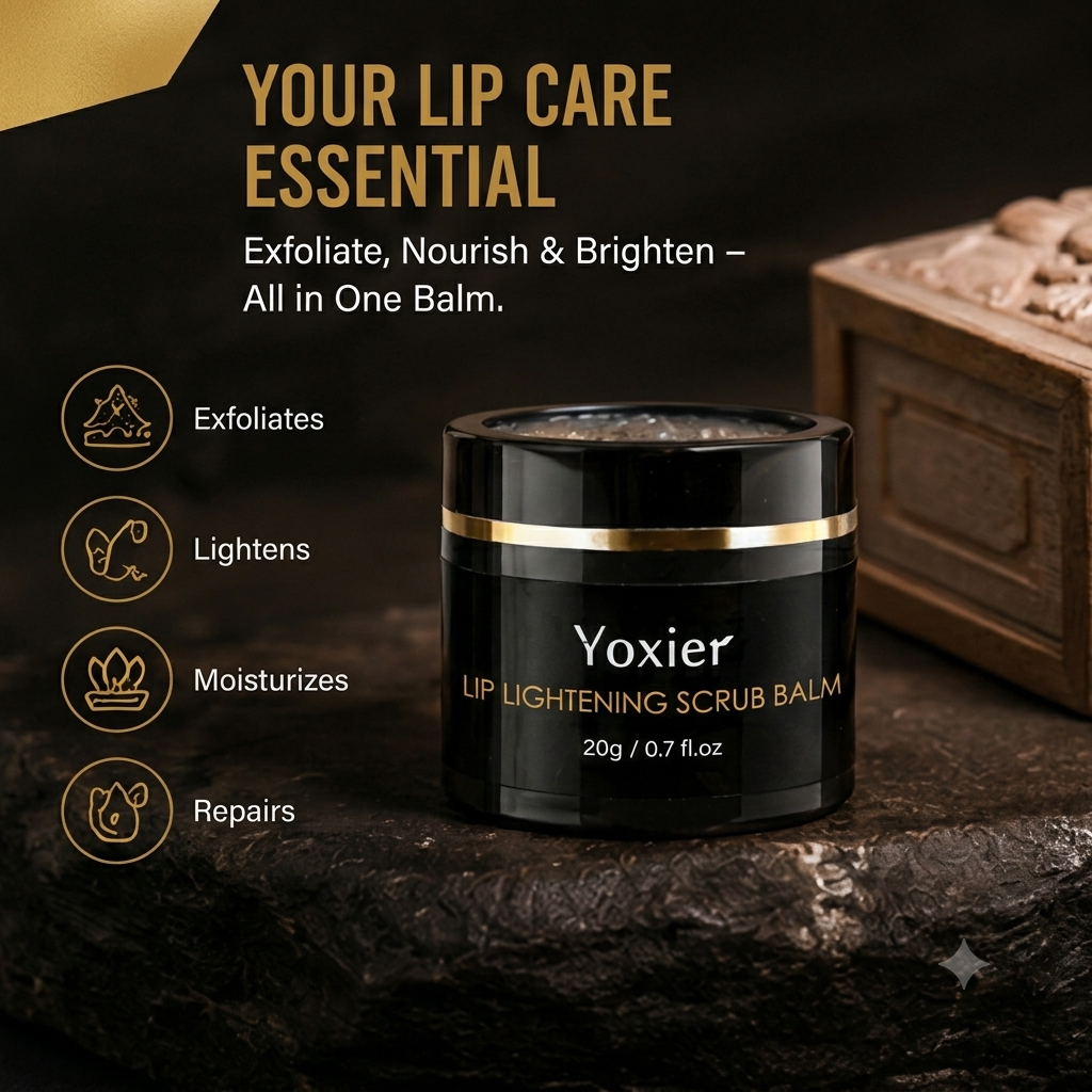 YOXIER Lip Scrub Balm – Moisturizing Lip Care for Smooth, Soft & Healthy-Looking Lips