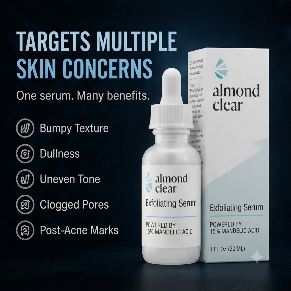 Exfoliating Facial Serum – Gentle Skin Smoothing & Brightening Essence (30ml)