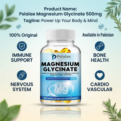 Magnesium Glycinate Softgels – Sleep & Relaxation Support (500mg)