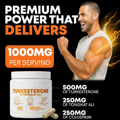 Turkesterone & Tongkat - Natural Testosterone Support