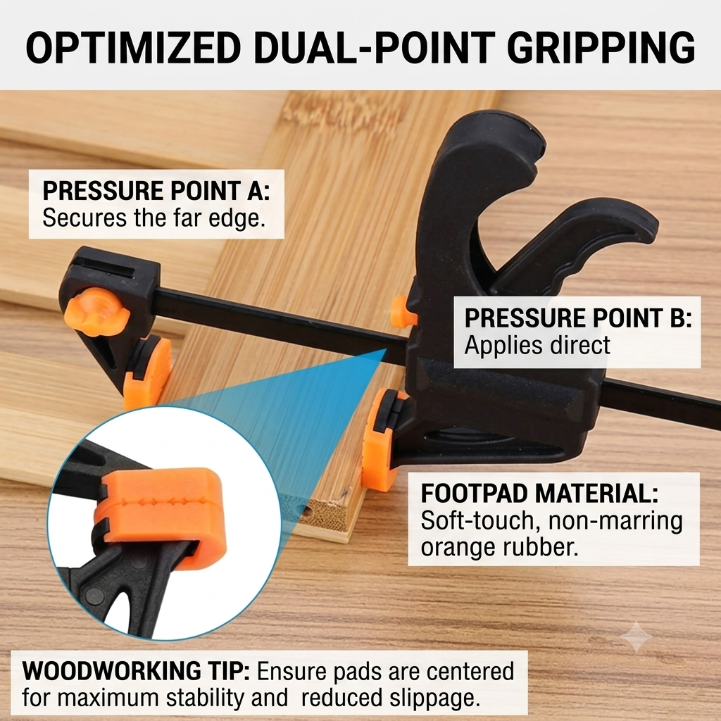 Multi-Size Nylon Woodworking Clamps – Heavy-Duty Mini F & A-Shaped Clamps for Woodworking and DIY