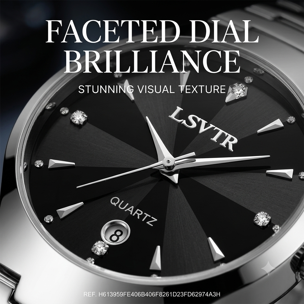 Luxury Men's Quartz Watch – Waterproof Stainless Steel Calendar Watch