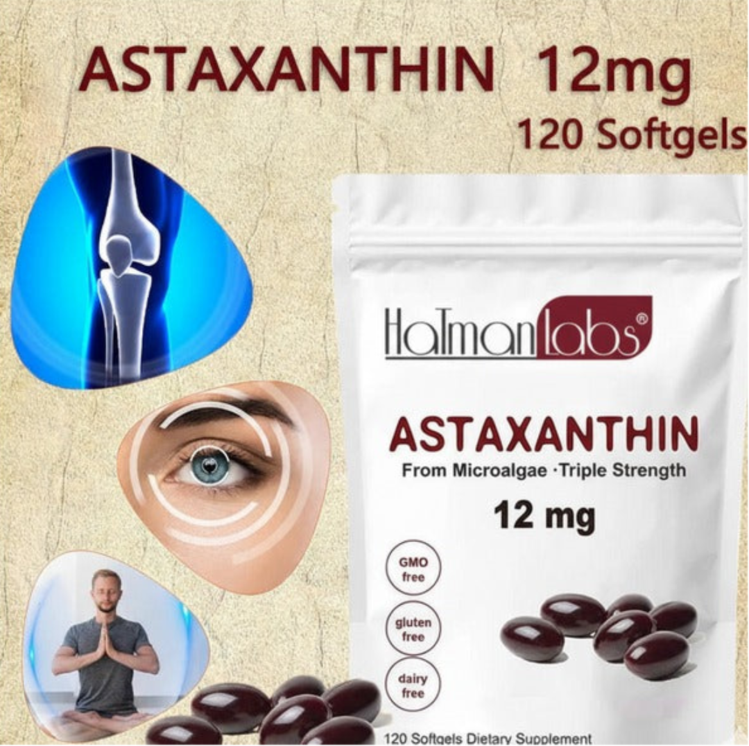Astaxanthin Antioxidant Softgels – Natural Wellness & Skin Support Supplement