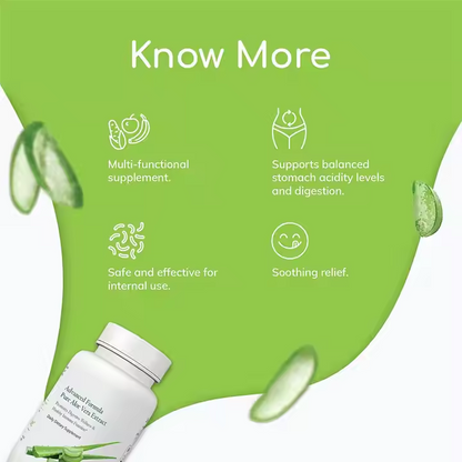 Pure Aloe Vera Extract Capsules – Natural Wellness Supplement for Daily Digestive & Immune Support